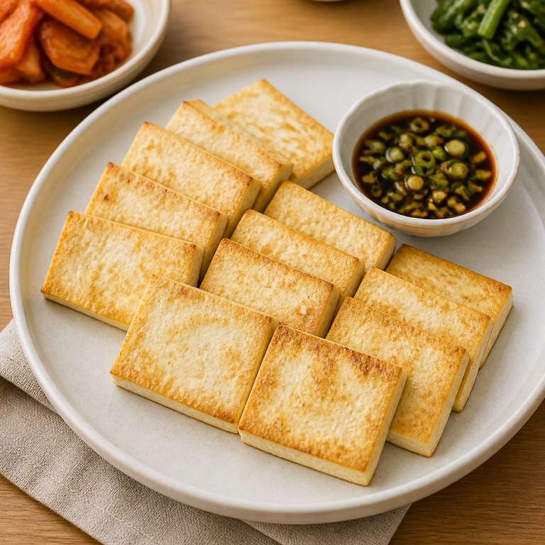 두부부침 완성 사진